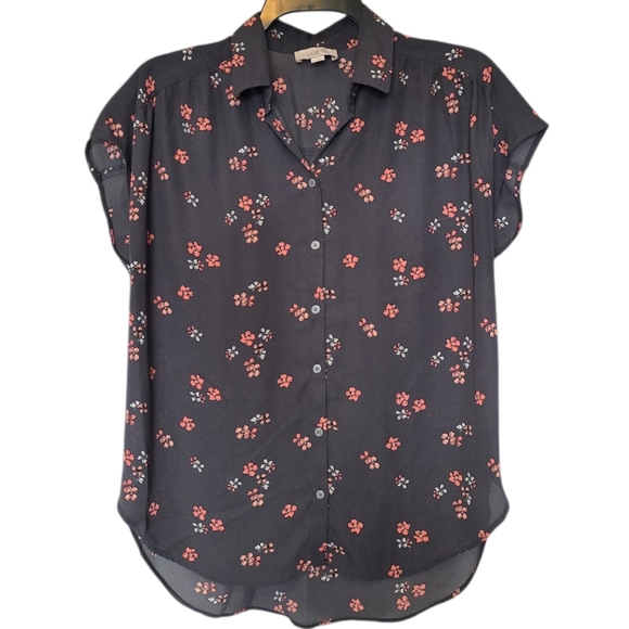 LOFT Tops - 3/$15 Loft Floral Button Down Blouse Size Small